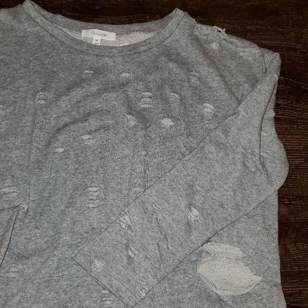 Distressed Sweatshirt dress/tunic  - Picture 5 of 8